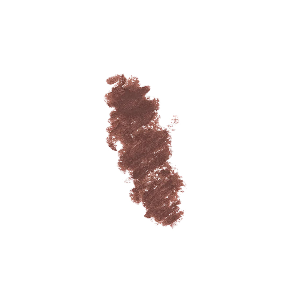 Brown makeup powder on a white background